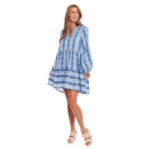 Mud Pie Women’s Eliza Yarn Dye Dress Size Medium NEW